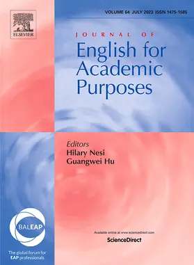  Journal of English for Academic Purposes | Zeitschrift |  Sack Fachmedien