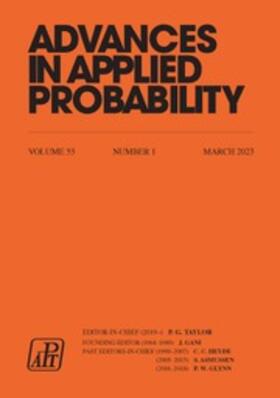  Advances in Applied Probability | Zeitschrift |  Sack Fachmedien