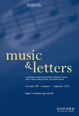  Music and Letters | Zeitschrift |  Sack Fachmedien