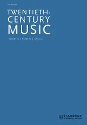  Twentieth-Century Music | Zeitschrift |  Sack Fachmedien