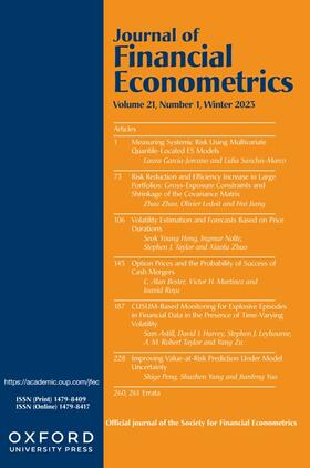  Journal of Financial Econometrics | Zeitschrift |  Sack Fachmedien