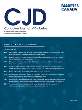 Canadian Journal of Diabetes | Elsevier | Zeitschrift | sack.de