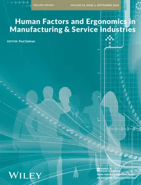  Human Factors and Ergonomics in Manufacturing & Service Industries | Zeitschrift |  Sack Fachmedien