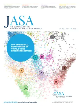  The Journal of the Acoustical Society of America (JASA) | Zeitschrift |  Sack Fachmedien