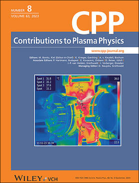  Contributions to Plasma Physics | Zeitschrift |  Sack Fachmedien