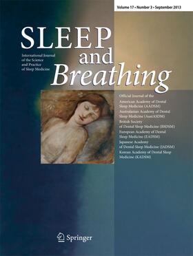 Editors-in-Chief: F.R. Almeida / A. Eliasson / Th. Penzel |  Sleep and Breathing | Zeitschrift |  Sack Fachmedien