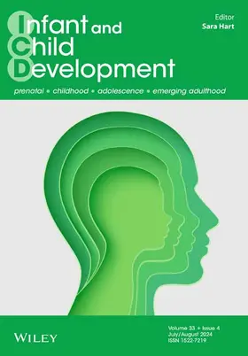  Infant and Child Development | Zeitschrift |  Sack Fachmedien