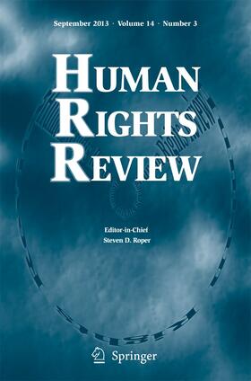 Editor-in-Chief: Steven D. Roper |  Human Rights Review | Zeitschrift |  Sack Fachmedien