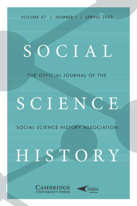  Social Science History | Zeitschrift |  Sack Fachmedien