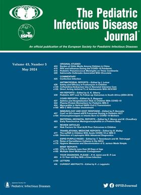 Pediatric Infectious Disease Journal | Lippincott | Zeitschrift | sack.de