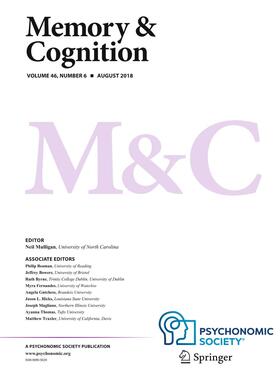 Editor-in-Chief: Neil Mulligan |  Memory & Cognition | Zeitschrift |  Sack Fachmedien
