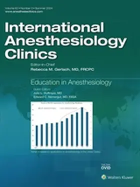 International Anesthesiology Clinics | Lippincott | Zeitschrift | sack.de