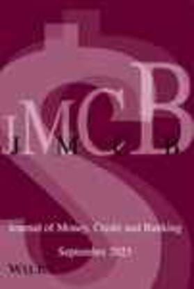  Journal of Money, Credit and Banking (JMCB) | Zeitschrift |  Sack Fachmedien