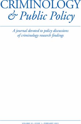  Criminology and Public Policy (CAPP) | Zeitschrift |  Sack Fachmedien