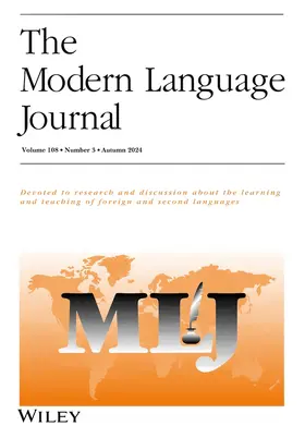  The Modern Language Journal | Zeitschrift |  Sack Fachmedien