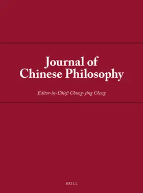 Journal of Chinese Philosophy | Brill | Zeitschrift | sack.de