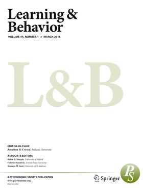  Learning & Behavior | Zeitschrift |  Sack Fachmedien