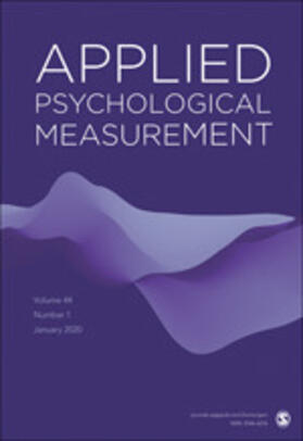  Applied Psychological Measurement | Zeitschrift |  Sack Fachmedien