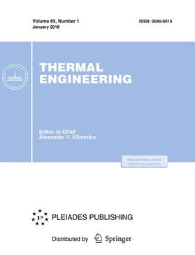 Editor-in-Chief: Aleksandr V. Klimenko |  Thermal Engineering | Zeitschrift |  Sack Fachmedien