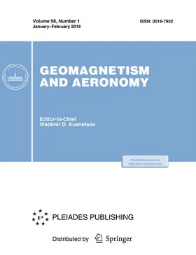  Geomagnetism and Aeronomy | Zeitschrift |  Sack Fachmedien