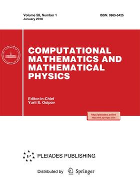 Editor-in-Chief: Yurii Osipov |  Computational Mathematics and Mathematical Physics | Zeitschrift |  Sack Fachmedien
