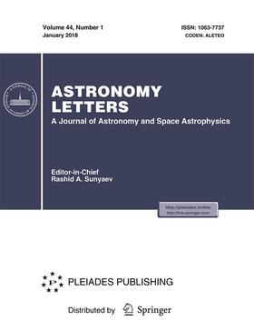  Astronomy Letters | Zeitschrift |  Sack Fachmedien