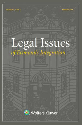  Legal Issues of Economic Integration | Zeitschrift |  Sack Fachmedien