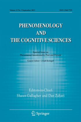 Editor-in-Chief: S. Gallagher / D. Zahavi |  Phenomenology and the Cognitive Sciences | Zeitschrift |  Sack Fachmedien