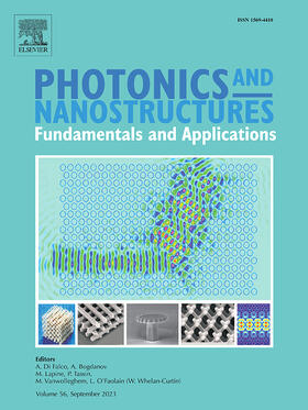  Photonics and Nanostructures - Fundamentals and Applications | Zeitschrift |  Sack Fachmedien