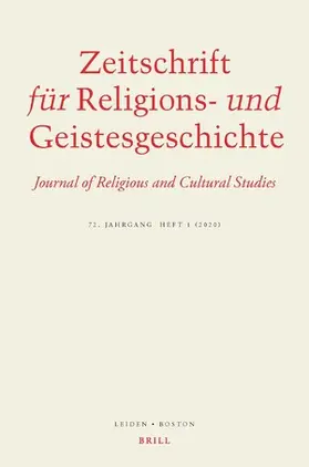  Zeitschrift für Religions- und Geistesgeschichte | Zeitschrift |  Sack Fachmedien