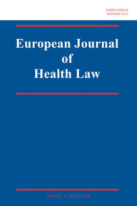 European Journal of Health Law | Brill | Nijhoff | Zeitschrift | sack.de