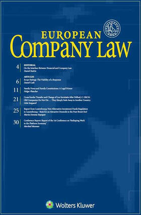 European Company Law | Kluwer Law International | Zeitschrift | sack.de