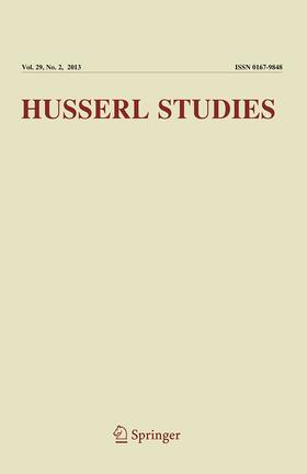 Editors-in-Chief: S. Crowell / S. Rinofner |  Husserl Studies | Zeitschrift |  Sack Fachmedien