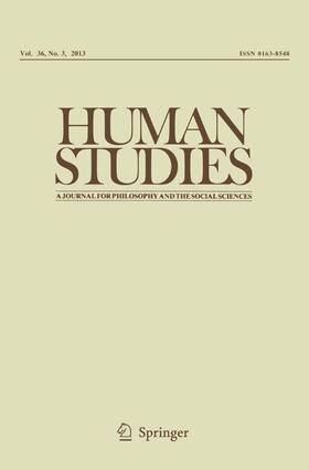 Editor-in-Chief: Martin Endress |  Human Studies | Zeitschrift |  Sack Fachmedien