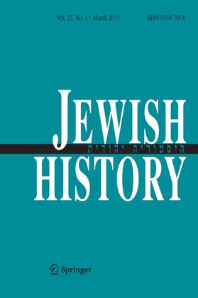 Editor-in-Chief: J.R. Berkovitz / E. Kanarfogel |  Jewish History | Zeitschrift |  Sack Fachmedien