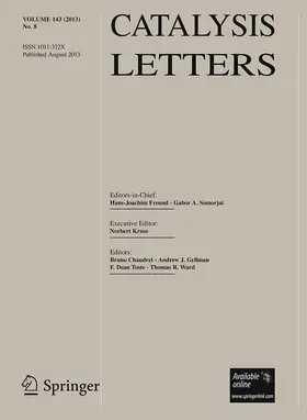 Editor-in-Chief: G.A. Somorjai / H. Freund |  Catalysis Letters | Zeitschrift |  Sack Fachmedien