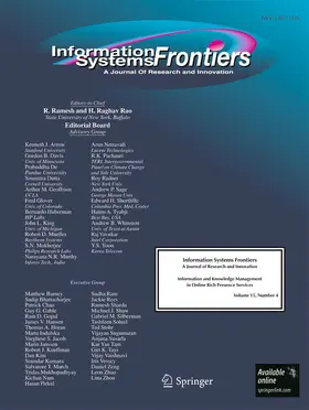 Editors-in-Chief: R. Ramesh / H.R. Rao |  Information Systems Frontiers | Zeitschrift |  Sack Fachmedien