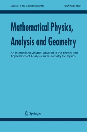  Mathematical Physics, Analysis and Geometry | Zeitschrift |  Sack Fachmedien