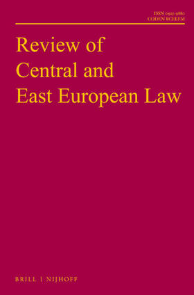 Review of Central and East European Law | Brill | Nijhoff | Zeitschrift | sack.de