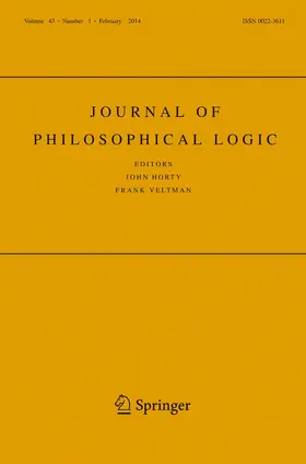  Journal of Philosophical Logic | Zeitschrift |  Sack Fachmedien