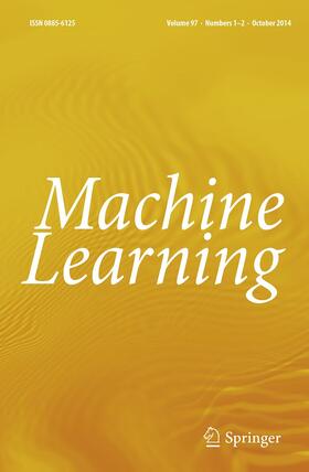 Editor-in-Chief: Peter A. Flach |  Machine Learning | Zeitschrift |  Sack Fachmedien