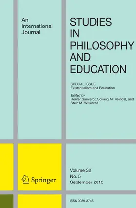 Editor-in-Chief: Barbara J. Thayer-Bacon |  Studies in Philosophy and Education | Zeitschrift |  Sack Fachmedien