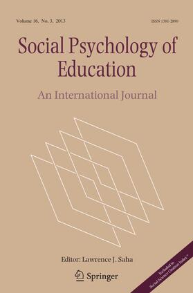 Editor-in-Chief: Lawrence J. Saha |  Social Psychology of Education | Zeitschrift |  Sack Fachmedien