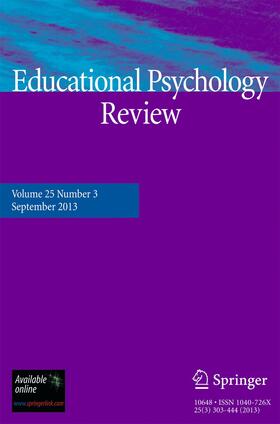 Editor-in-Chief: Fred Paas |  Educational Psychology Review | Zeitschrift |  Sack Fachmedien