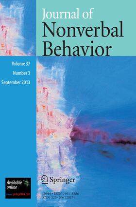 Main editor: H.S. Friedman |  Journal of Nonverbal Behavior | Zeitschrift |  Sack Fachmedien