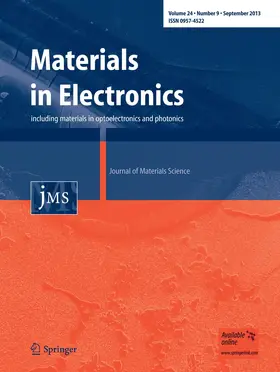 Editor-in-Chief: Safa O. Kasap |  Journal of Materials Science: Materials in Electronics | Zeitschrift |  Sack Fachmedien