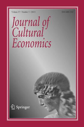 Editors: S. Cameron / D. Noonan |  Journal of Cultural Economics | Zeitschrift |  Sack Fachmedien