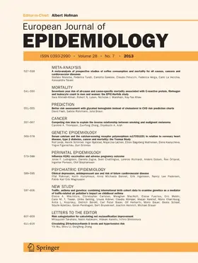 Editor-in-Chief: Albert Hofman |  European Journal of Epidemiology | Zeitschrift |  Sack Fachmedien