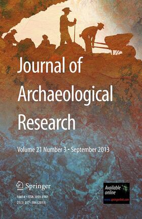 Co-Editor: G.M. Feinman / T.D. Price |  Journal of Archaeological Research | Zeitschrift |  Sack Fachmedien