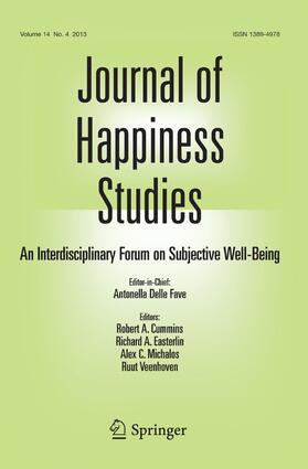 Editor-in-Chief: Antonella Delle Fave |  Journal of Happiness Studies | Zeitschrift |  Sack Fachmedien